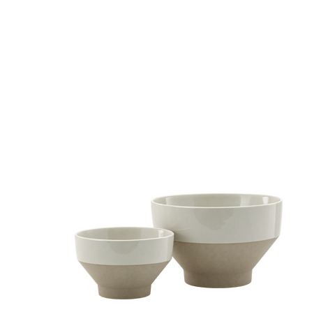 Unique Tapered Bowl in Grey