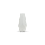 Tall White Geometric Vase