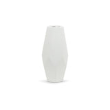 Tall White Geometric Vase