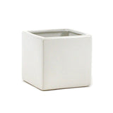 White Ceramic Cube Vase