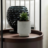Unique Cream Cylinder Ceramic with Base