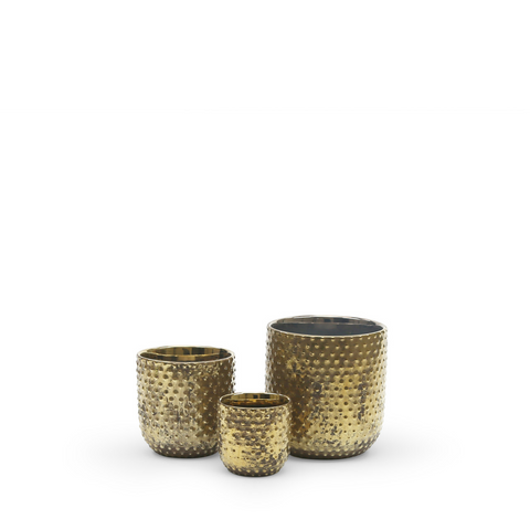 Antique Gold Ceramic Pot