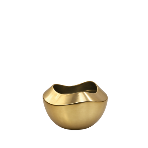 Unique Gold Ripple Pot