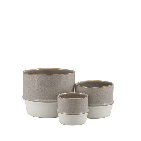 Two Tone Ceramic Cylinder Vase