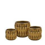 Unique Gold Ceramic Pot