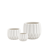 Unique Modern White Pot