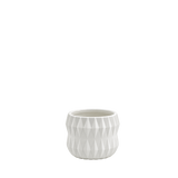 Unique White Ceramic Pot 4"H - 6"H