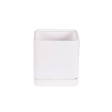 Square Matte White Pottery