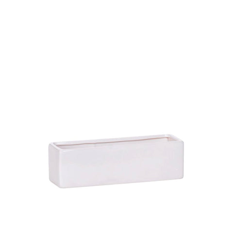 Matte White Pottery W/Drain Hole And Packed Liner
