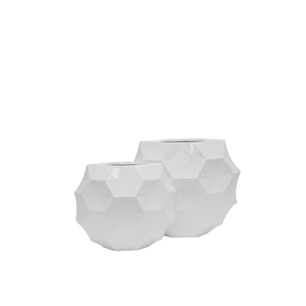 Ceramic Honeycomb Moon Case White