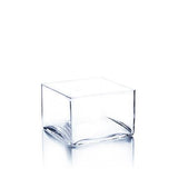 Square vase: Height 4", open from 6" to 12"