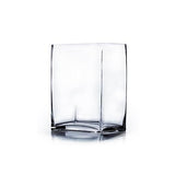 Block Vase: 3" x 4" Open, Height From 5" to 9"