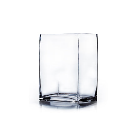 Block Vase: 3" x 4" Open, Height From 5" to 9"