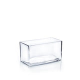 Block Vase:Height 4",  Long from 8" to 16"