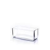 Block Vase:Height 4",  Long from 8" to 16"