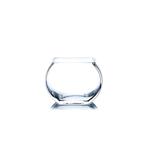 Clear Square Moon Vase
